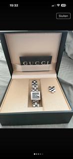 Gucci Dameshorloge, Handtassen en Accessoires, Horloges | Dames, Ophalen, Zo goed als nieuw, Zilver