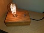 Originele lamp met houten voet, Enlèvement, Neuf, Bois, Moins de 50 cm