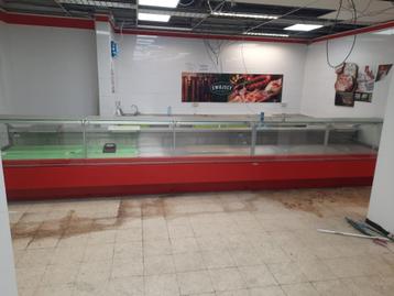 Grand réfrigérateur de comptoir, œil de boucher 630 cm, Articles professionnels, Autres lieux, Enlèvement, Utilisé, Contrôle de la température