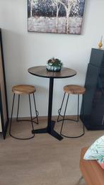 Table Bar + 2 chaises, Hout, Ophalen