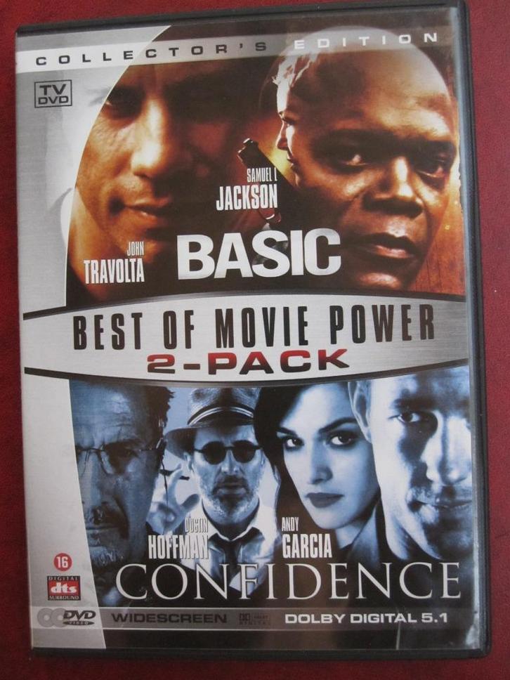 Basic + Confidence (2 disc), Cd's en Dvd's, Dvd's | Thrillers en Misdaad, Zo goed als nieuw, Actiethriller, Boxset, Vanaf 16 jaar