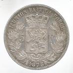 13203 * LEOPOLD II * 5 frank 1875, Postzegels en Munten, Munten | België, Verzenden, Zilver