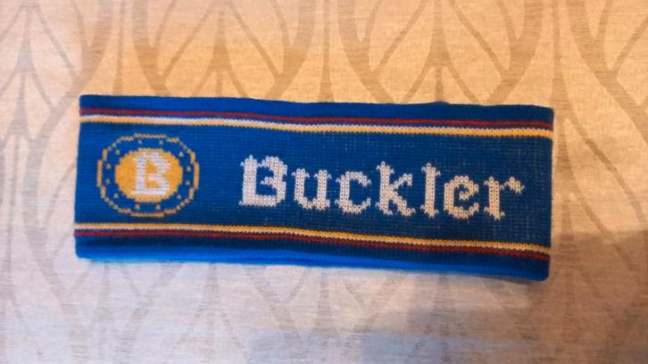 Wielrenners ; haarband BUCKLER 1989, Collections, Articles de Sport & Football, Comme neuf, Casquette ou Bonnet, Enlèvement ou Envoi