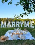 MARRY ME” lichtletters — Perfect voor huwelijksaanzoek,, Hobby en Vrije tijd, Ophalen of Verzenden