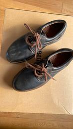 Donkere stevige schoen, Ophalen, Zwart, Nieuw, Veterschoenen