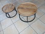 Tables rondes neuf bois et fer, Maison & Meubles, Enlèvement ou Envoi, Neuf