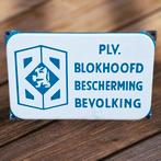Deurpostje Plaatsvervangend Blokhoofd Bescherming Bevolking., Ophalen of Verzenden, Gebruikt, Reclamebord