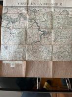 Vintage wegenkaart van België uit 1898.  Op schaal 1/160.000, Boeken, Ophalen, Zo goed als nieuw, België