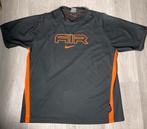 Nike T-shirt in zwart en oranje, Zwart
