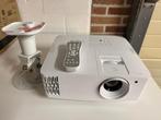 Optoma UHD38 4K projector with ceiling mount and screen, Audio, Tv en Foto, Beamers, Ophalen, Gebruikt