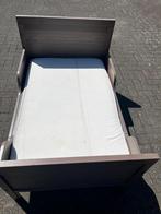 uitschuifbaar eenpersoonsbed (3 afmetingen) + nieuwe matras, Ophalen, Verstelbaar, Eenpersoons, Bruin