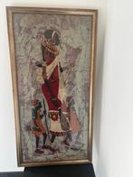 Afrikaanse kunstwerk op doek, Ophalen