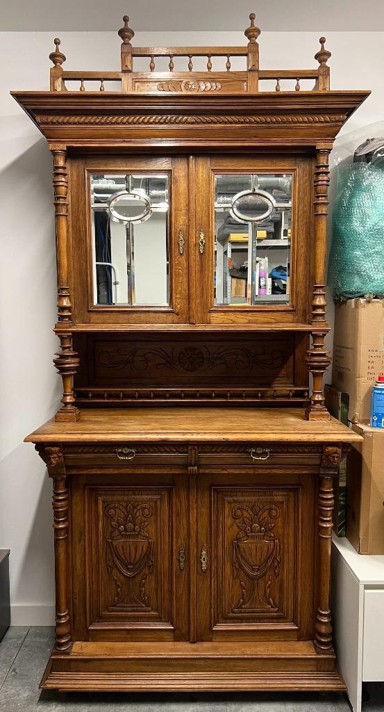 Prachtige Antieke Eiken Kast, Antiek en Kunst, Antiek | Meubels | Kasten, Ophalen