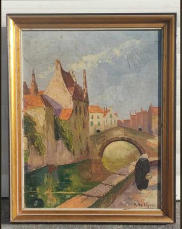 Huile sur panneau Bruges signe Henry de nysse beschikbaar voor biedingen