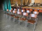 40 belles chaises d'école industrielles, de qualité supérieu, Comme neuf, Métal, Brun, Industrieel/Vintage