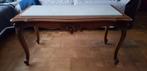 Eiken salontafel met marmeren blad, 50 tot 100 cm, 100 tot 150 cm, Rechthoekig, Eikenhout