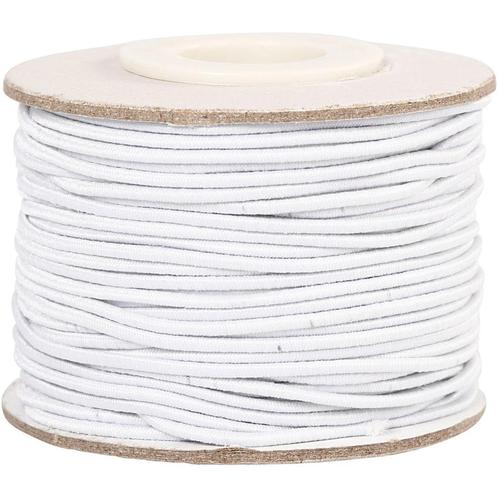 Sieraden elastiek wit rond 1mm - 25 meter Wit, Hobby en Vrije tijd, Kralen en Sieraden maken, Nieuw, Overige typen, Verzenden