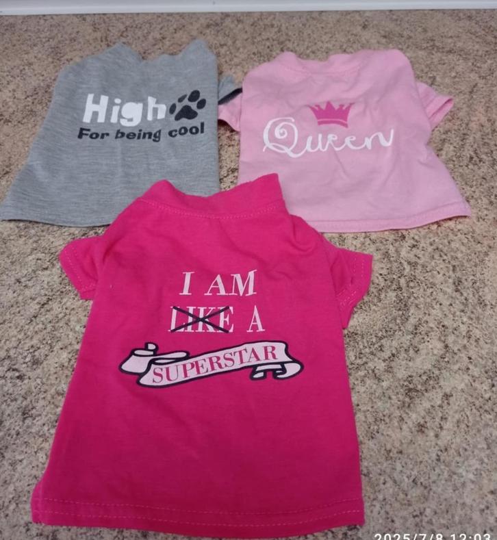 honden t-shirts voor kleine honden, Dieren en Toebehoren, Honden-accessoires, Zo goed als nieuw, Ophalen