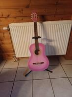 Roze gitaar Gypsy Rose + houder., Enlèvement