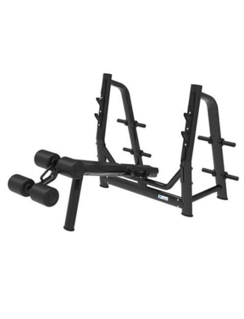 Gymfit Luxury-Line olympic decline Bench | Kracht |, Sport en Fitness, Fitnessmaterialen, Zo goed als nieuw, Overige typen, Armen
