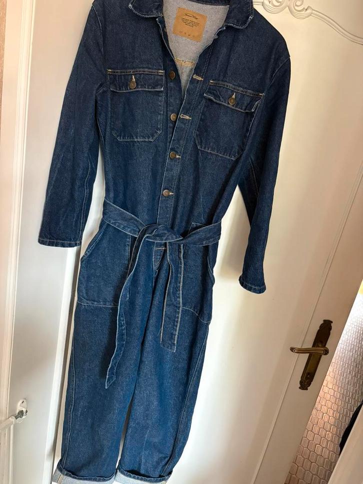AMERICAN VINTAGE jeans jumpsuit (M), Kleding | Dames, Jumpsuits, Zo goed als nieuw, Ophalen of Verzenden