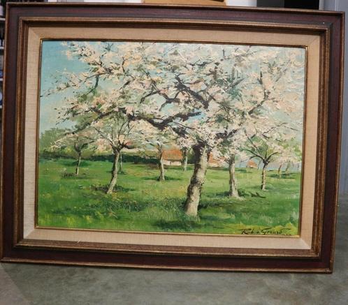 Robert Ulderic GERARD, de fruitboomgaard, Antiek en Kunst, Kunst | Schilderijen | Klassiek, Ophalen of Verzenden