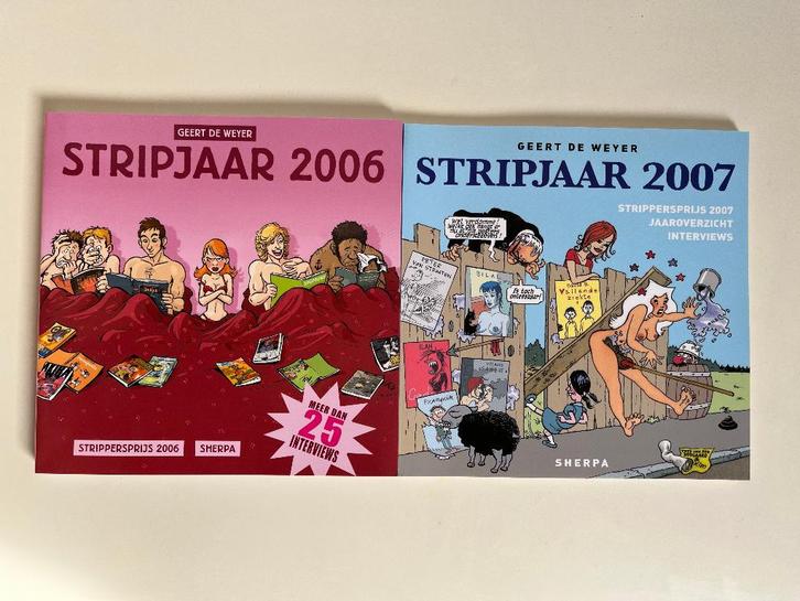 Stripjaar 2006 & 2007 - Merho, Bosschaert, Graton etc, Livres, BD, Envoi