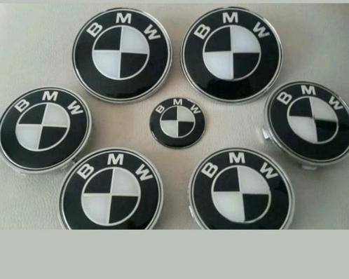 Bmw emblemen set van 7x stuks > zwart wit g20 e60 e90 e39, Auto-onderdelen, Carrosserie, Motorkap, BMW, Voor, Achter, Links, Rechts