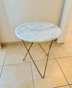 Table d’appoint en marbre (diametre 45 cm), Maison & Meubles, Tables | Tables d'appoint, Enlèvement, Comme neuf