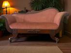 Vintage roze barok zetel  / canapé / bank, Ophalen of Verzenden