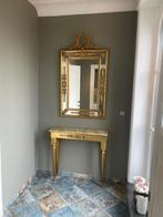 SPIEGEL MET COMMODE, Antiek en Kunst, Antiek | Spiegels, 50 tot 100 cm, Rechthoekig, 200 cm of meer, Ophalen
