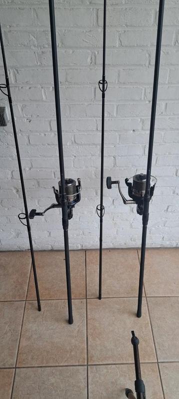 Karper set hengels Sportex  + molens Daiwa, Enlèvement ou Envoi, Comme neuf