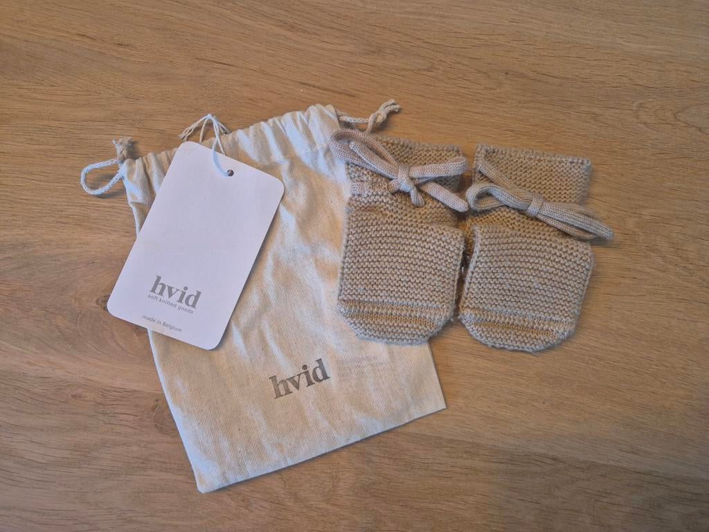 Babysokjes Hvid - merinowol - 9 tot 15 maanden, Ophalen