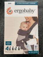 Ergobaby 360 Cool Air Draagzak - Carbon Grey, Enlèvement ou Envoi, Neuf, Porte-bébé
