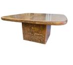 Vintage Marmeren exclusieve design salontafel jaren 80, Overige materialen, Verzenden, Zo goed als nieuw, Minder dan 50 cm