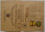 Diplôme et croix flamande des trois cités barrette IEPER, Ophalen of Verzenden, Landmacht, Lintje, Medaille of Wings
