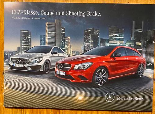 Brochure de la voiture Mercedes Classe CLA Coupé 2015, Livres, Autos | Brochures & Magazines, Comme neuf, Mercedes, Envoi