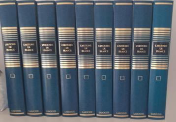  Lot 9 delen - De geschiedenis van Frankrijk - Ed. Larousse  beschikbaar voor biedingen