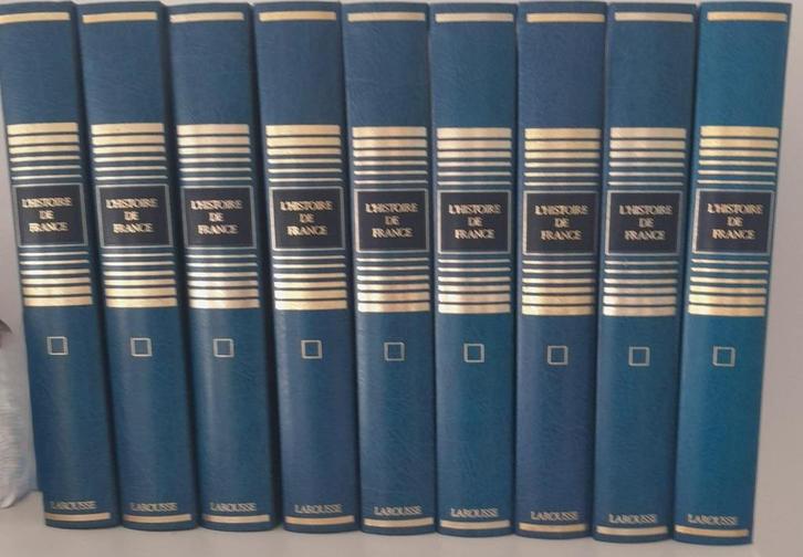 Lot 9 delen - De geschiedenis van Frankrijk - Ed. Larousse, Boeken, Geschiedenis | Nationaal, Zo goed als nieuw, 14e eeuw of eerder
