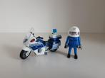 PLaymobil politie-agent met motor en zwaailichten, Complete set, Ophalen of Verzenden, Zo goed als nieuw