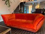 Velvet Orange 3 zit met zitvlak van 90 cm diep, Huis en Inrichting, Ophalen, 100 tot 125 cm, Driepersoons, Zo goed als nieuw