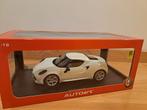 Alfa Romeo 4C White Autoart 1/18 Nieuw, Nieuw, Auto, Autoart