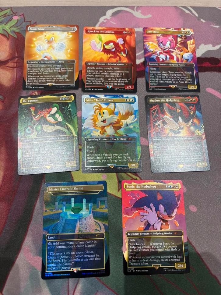 Magic The Gathering x Sonic the Hedgehog Premium Secret Lair, Hobby en Vrije tijd, Verzamelkaartspellen | Magic the Gathering
