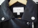 Lederen Biker Jas - Zwart - Maat  40 ( M ) - Dames, Zwart, Nieuw, Vila Joy, Ophalen