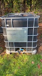 Proper zwart ibc, Tuin en Terras, Regentonnen, 150 liter of meer, Ophalen, Gebruikt, Met kraantje