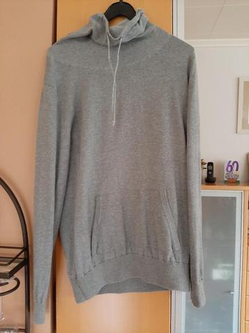 sweat gris à col roulé (poche ventrale) - Taille M/L - NEUF! beschikbaar voor biedingen