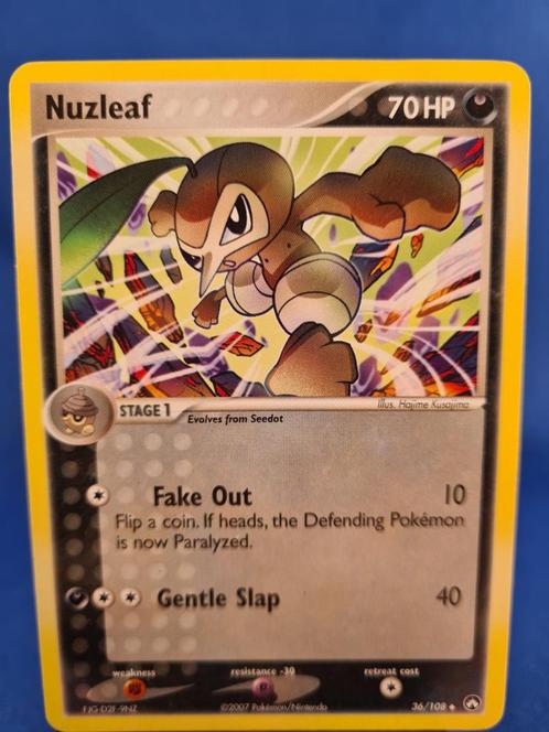 Nuzleaf 36/108 - Power Keepers, Hobby en Vrije tijd, Verzamelkaartspellen | Pokémon, Gebruikt, Verzenden