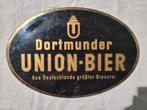 ancien grand glacoide publicitaire dortmunder union-bier, Collections, Panneau, Plaque ou Plaquette publicitaire, Autres marques