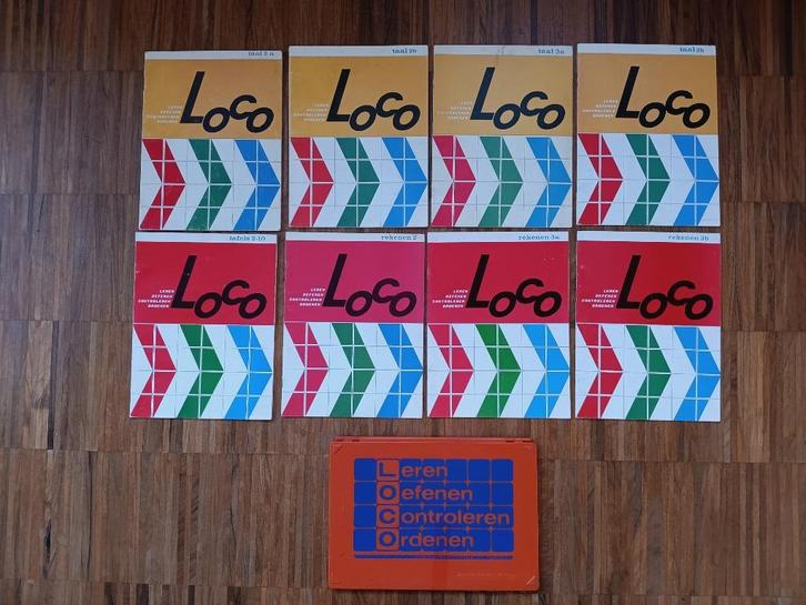 Grote oude loco met 8 boekjes, Kinderen en Baby's, Speelgoed | Educatief en Creatief, Zo goed als nieuw, Taal en Lezen, Rekenen