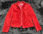 Blazer rouge - cuir véritable - beau modèle - taille 38, Vêtements | Femmes, Comme neuf, Taille 38/40 (M), Rouge, Cassis